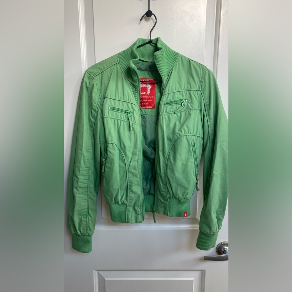 Vintage Espirit EDC Green Bomber Jacket